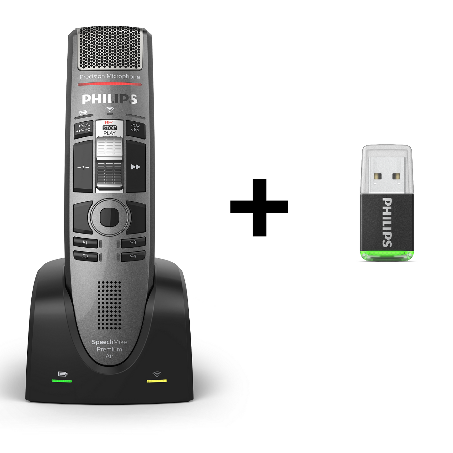 SpeechMike Premium Air + AirBridge Wireless Adapter