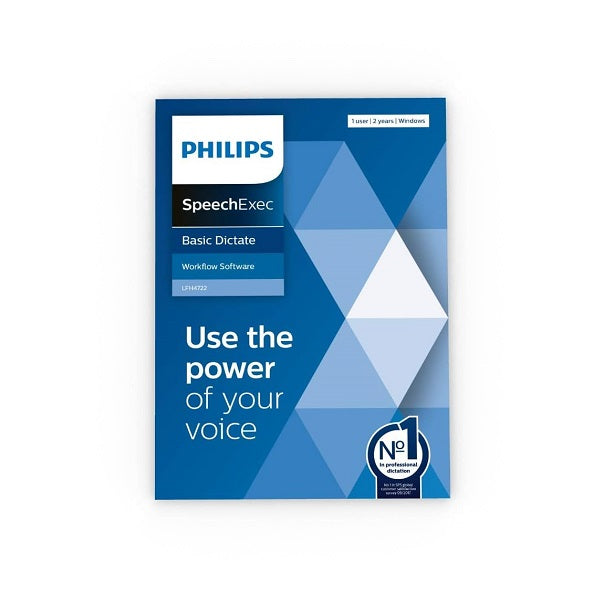 Philips SpeechExec Basic Dictate - Abonnement 2 ans (téléchargement)